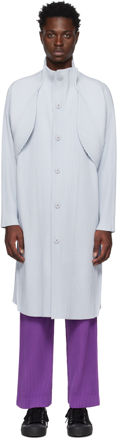 Homme Plissé Issey Miyake Gray Vase Coat Homme Plisse Issey Miyake