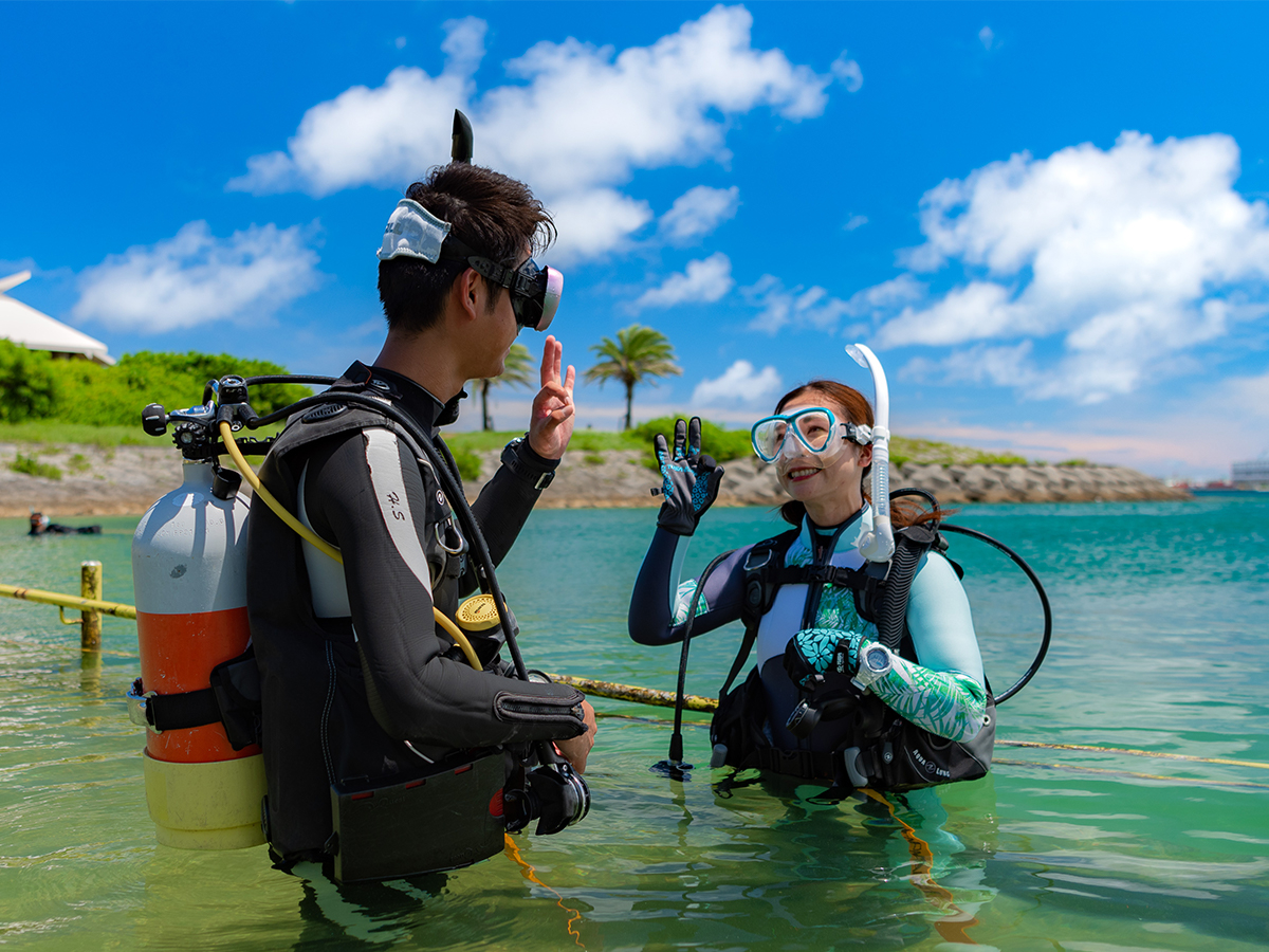 沖縄・那覇】スキューバダイビング午前半日体験プラン☆女性