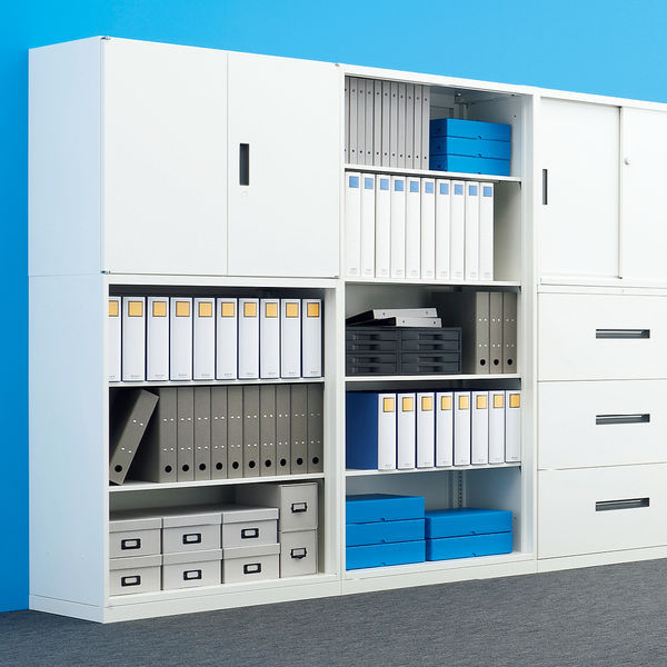 オカムラ スチール収納VILLAGE オープン（シェルビング） 3段 本体（下