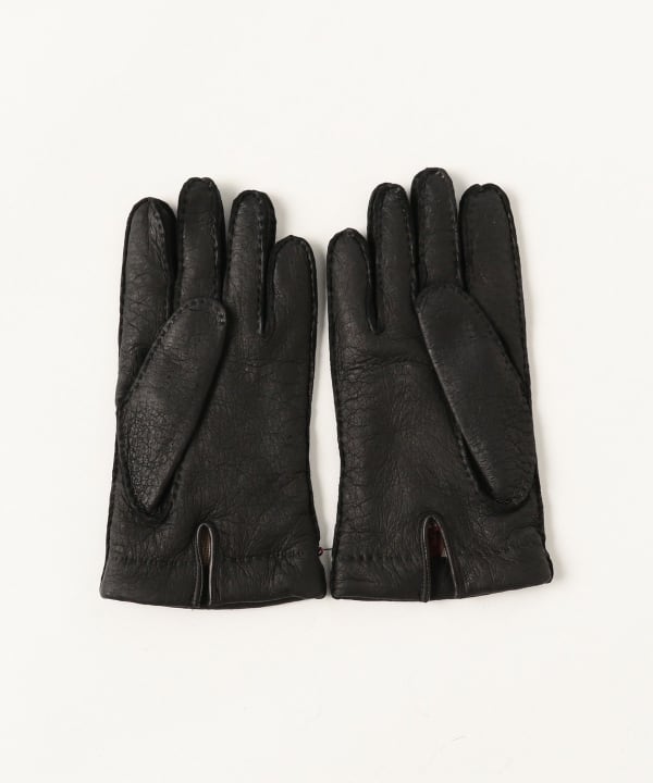 BEAMS F（ビームスF）DENTS / ペッカリーレザー カシミヤライニング