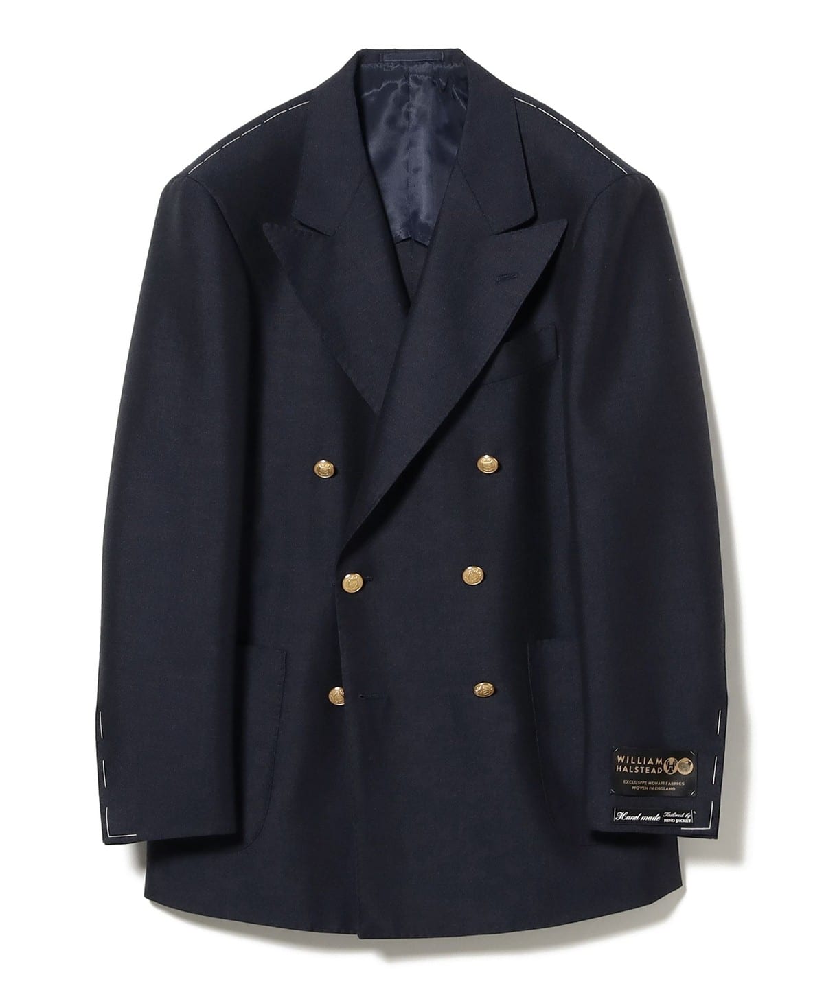 BEAMS F（ビームスF）HANDMADE WILLIAM HALSTEAD ウールモヘヤ ダブル