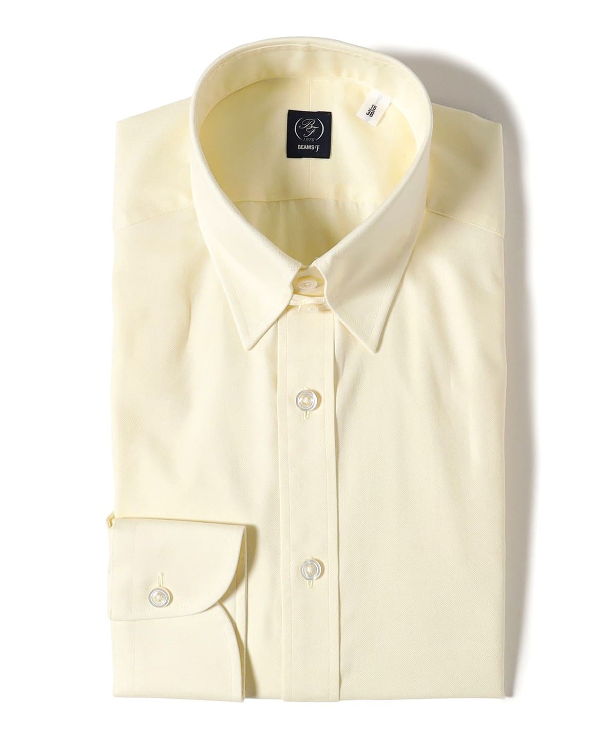 BEAMS F（ビームスF）ロイヤルオックスフォード イエロー タブカラー