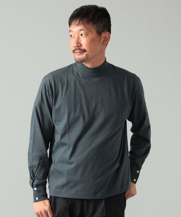 BEAMS F（ビームスF）ELACIO / モックネック カットソー（Tシャツ