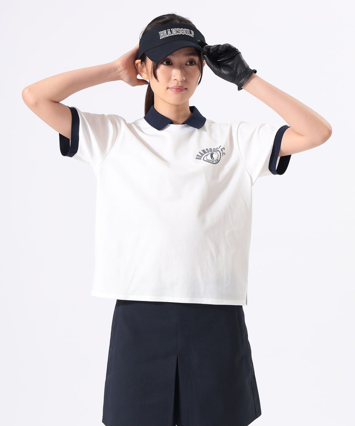 BEAMS GOLF（ビームス ゴルフ）ORANGE LABEL / クレリック襟付 プル