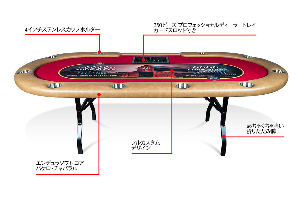 日本で販売中のカスタムポーカーテーブル｜アメリカNo.1ポーカー