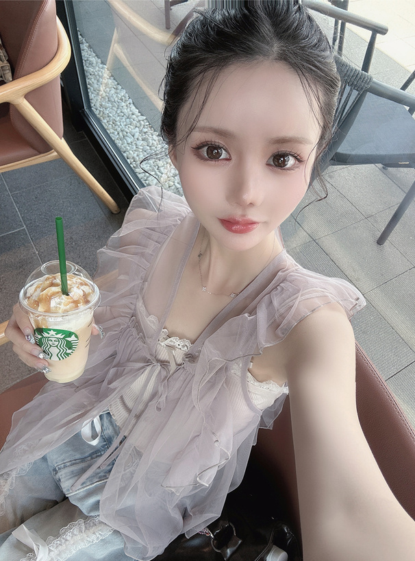 チュールフリルブラウス[cb1261] | レディースファッション通販の