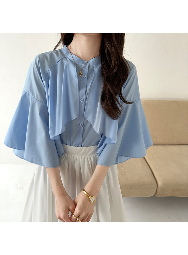 フレアスリーブケープ風ブラウス[gf54] | レディースファッション通販