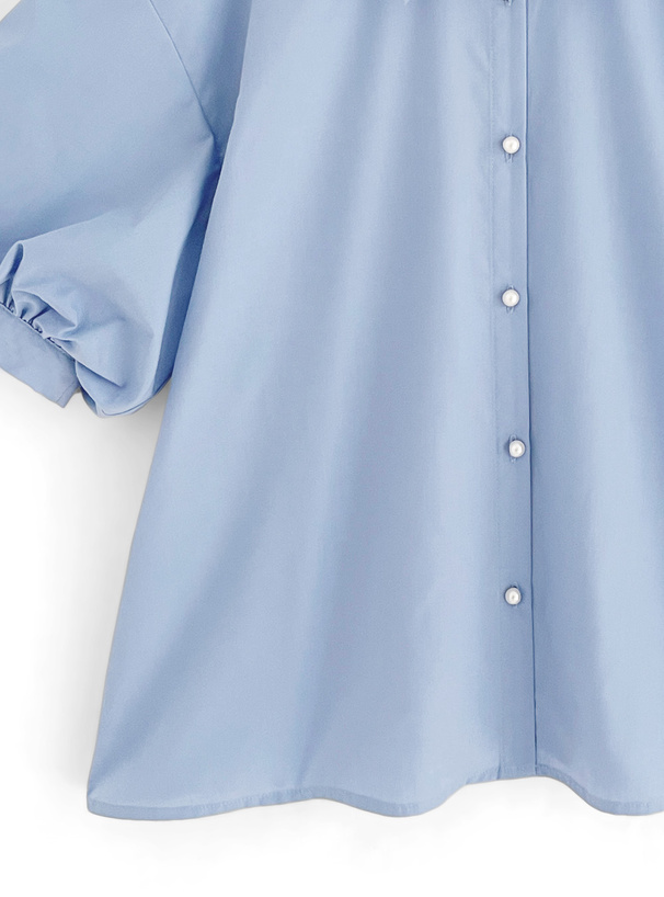 バルーンスリーブバックレースアップブラウス[dk1167] | レディース