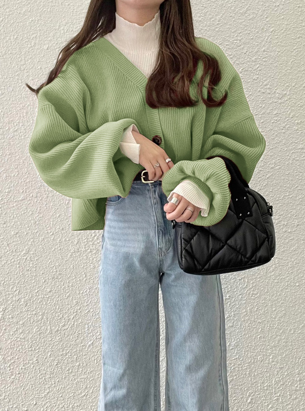 ボリュームスリーブニットカーディガン[kz32] | レディース