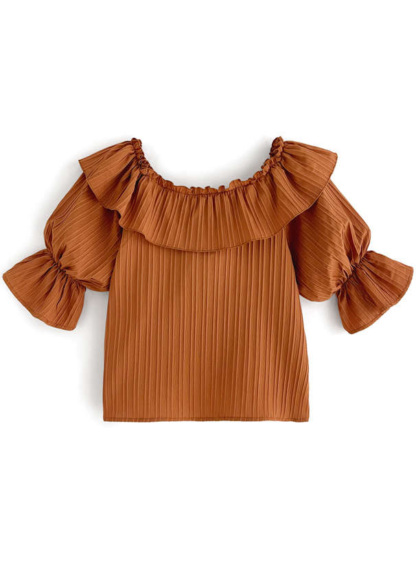 2wayクロスラッフルブラウス[nk20] | レディースファッション通販の