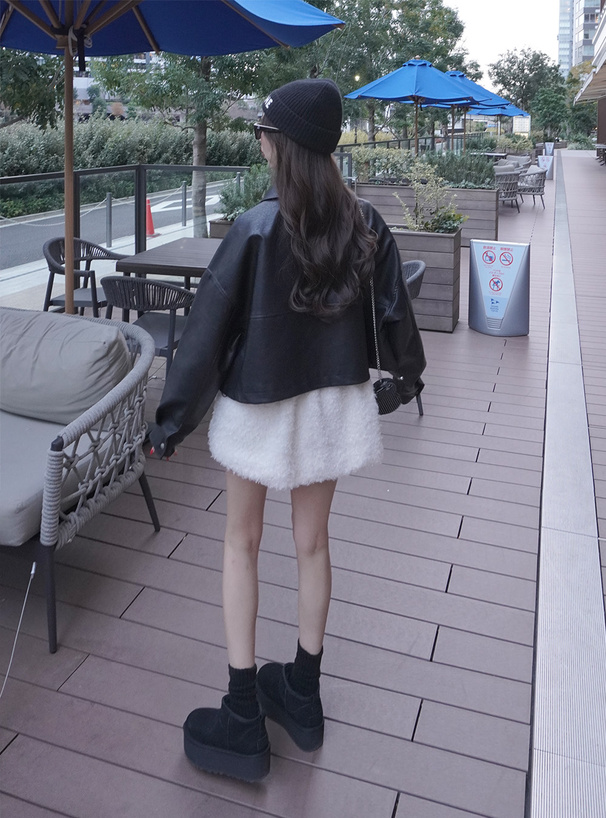 襟2Wayヴィンテージレザージャケット[pp186] | レディースファッション