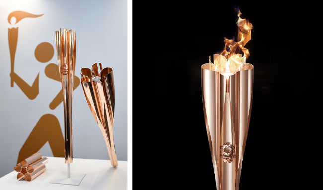 オリンピック聖火リレー エンブレムとトーチを発表