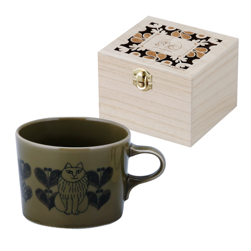 リサラーソン（LISA LARSON） 木箱入りマグ LL161－11H グリーン