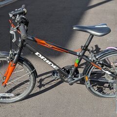 子ども用自転車20インチ6段変速黒＋オレンジアサヒASAHIドライドDRIDE