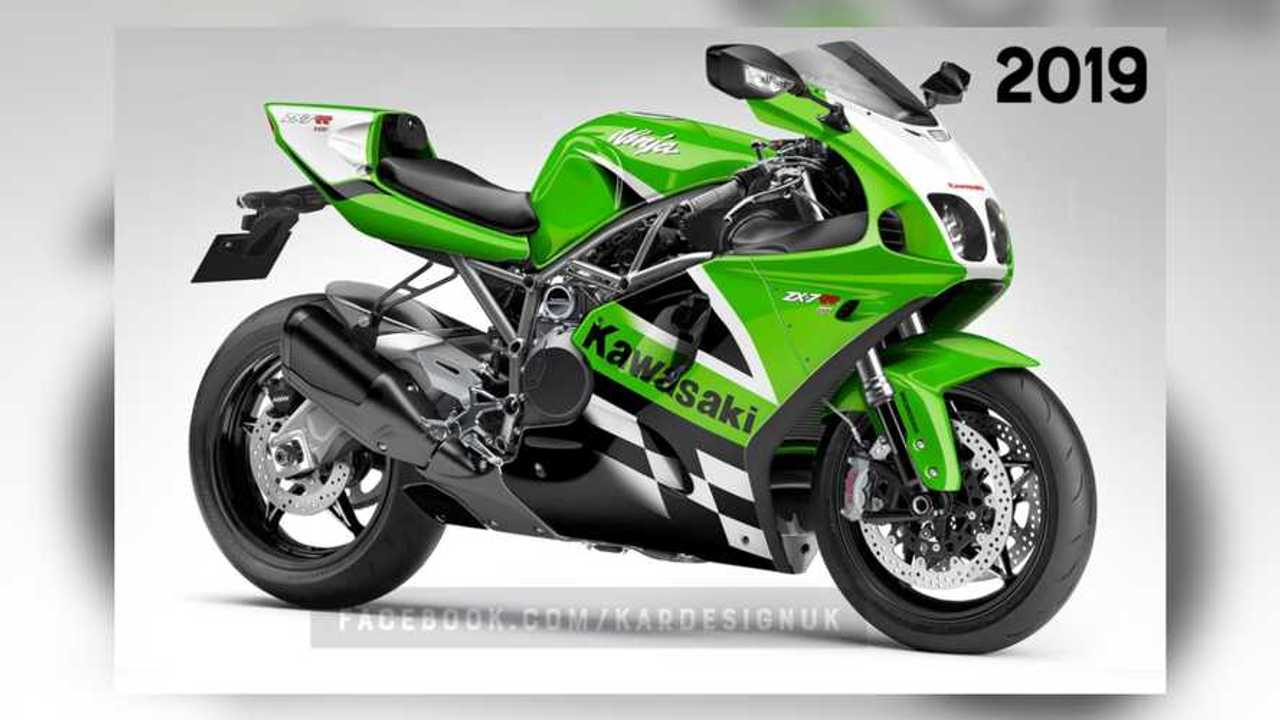 Kawasaki ZX-7R Becomes Secret Stealthy H2 Fighter In This Design
