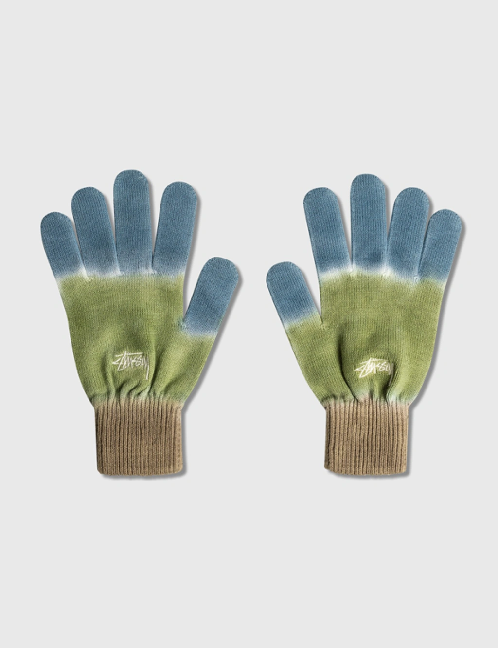 Stussy Earth Day Knit Gloves In Green | ModeSens