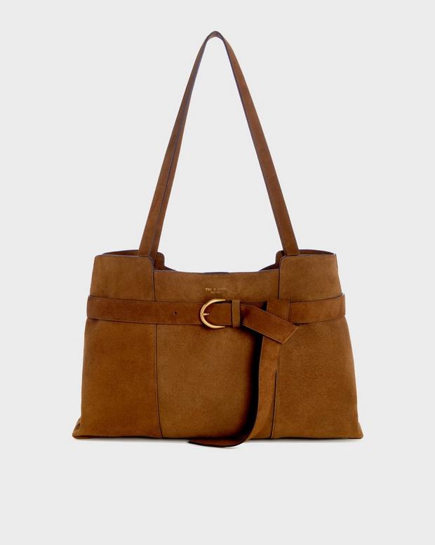 Lexington Large Suede Tote - Golden Brown | rag & bone