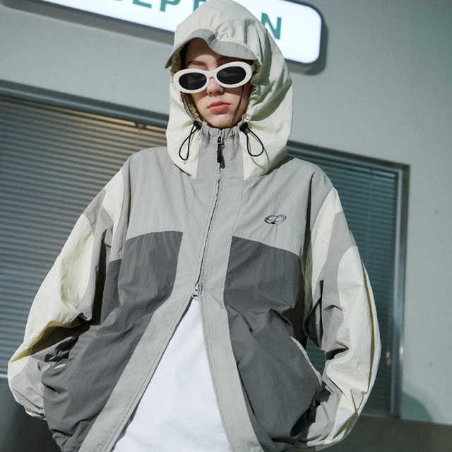 フード付きマウンテンパーカーグレー | ファッション通販サイト NUGU