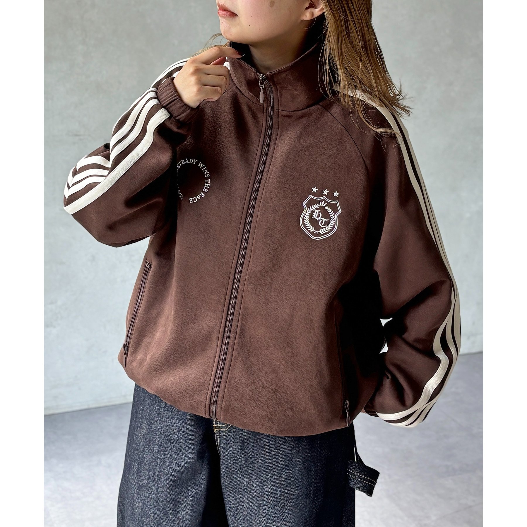 フェイクスエードトラックジャケット | ファッション通販サイト NUGU