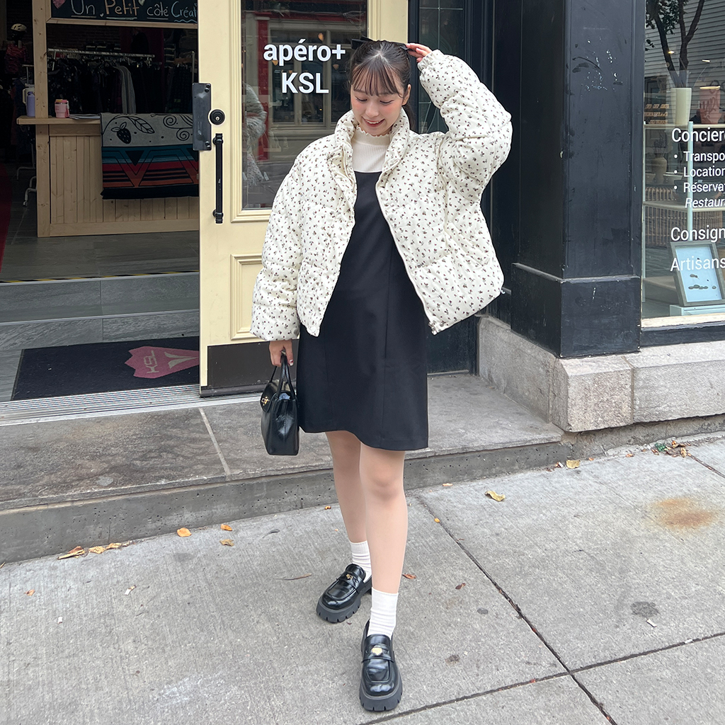 フラワーショートダウンジャンパー | ファッション通販サイト NUGU