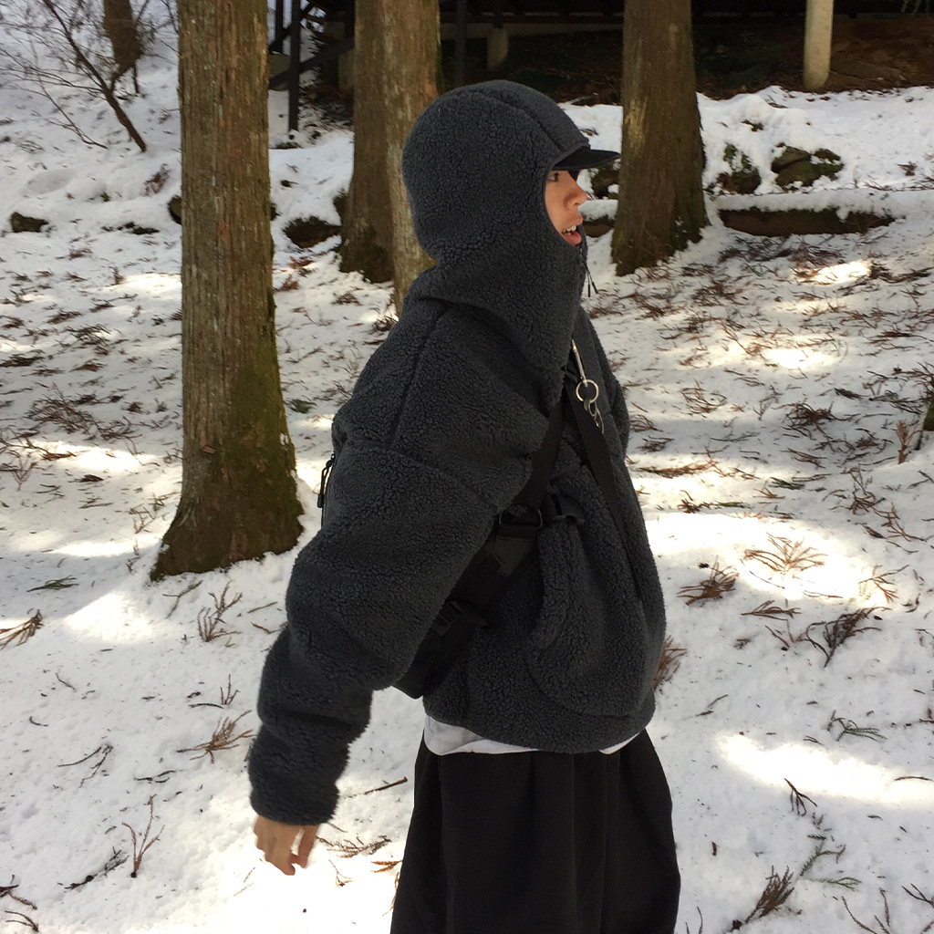 バラクラバハーフジップアップフーディ | ファッション通販サイト NUGU