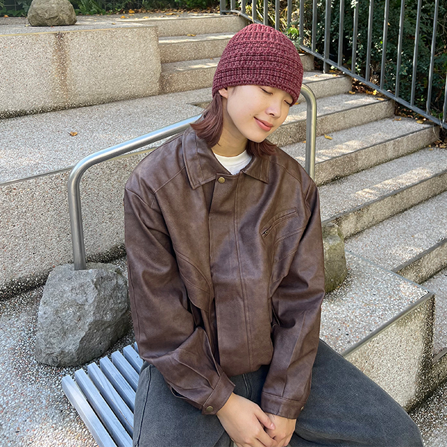 ユニセックス)ヴィンテージレザージャケット | ファッション通販サイト