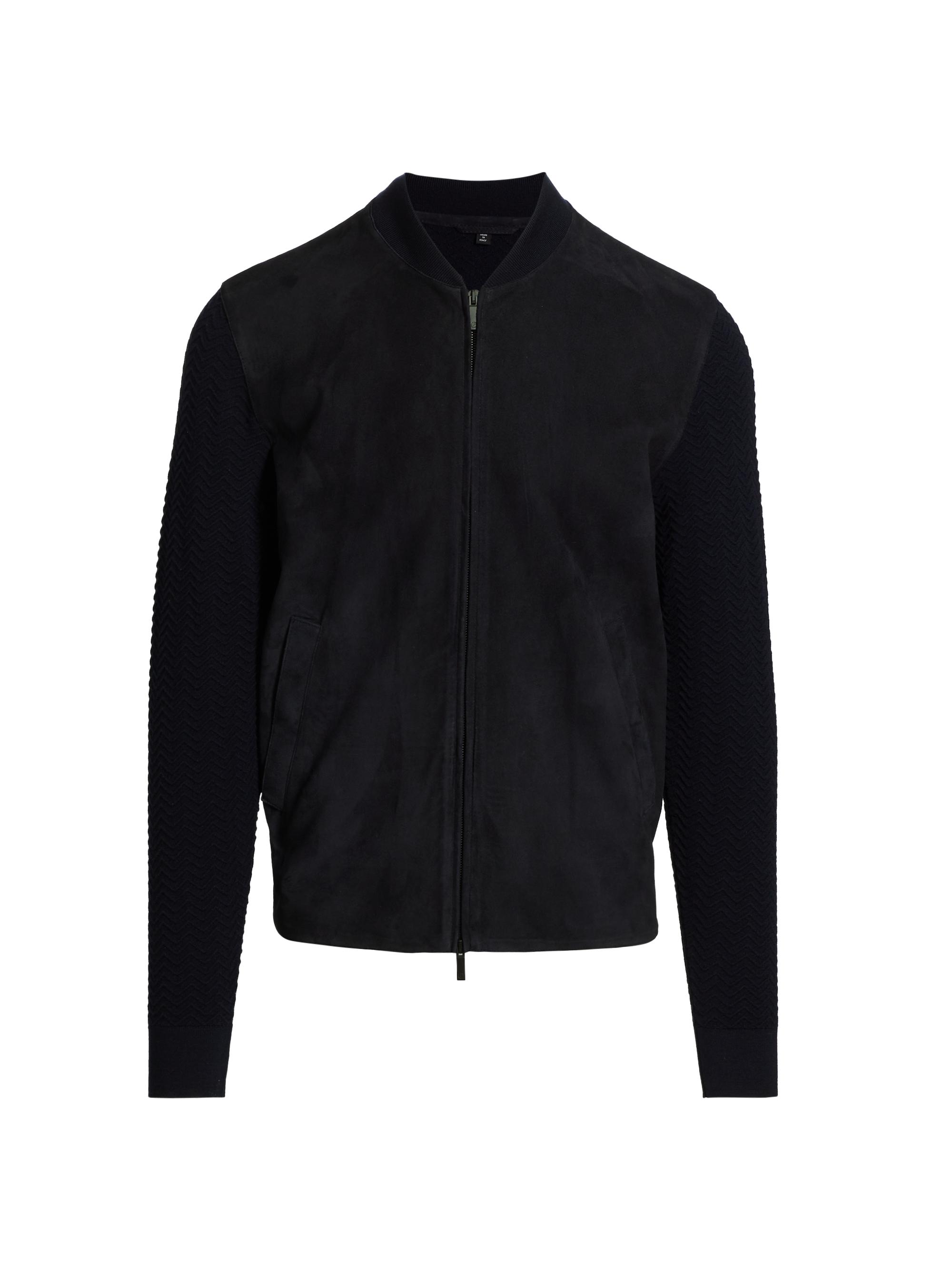Giorgio Armani Suede Shearling Jacket | Saks Fifth Avenue