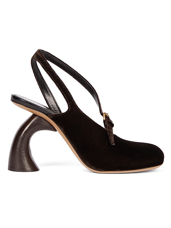 Dries Van Noten Velvet Slingback Pumps | Saks Fifth Avenue