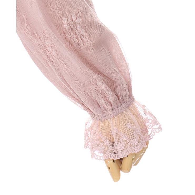 レースデザインガーリーブラウス[品番：IGAW0005581]｜axes femme