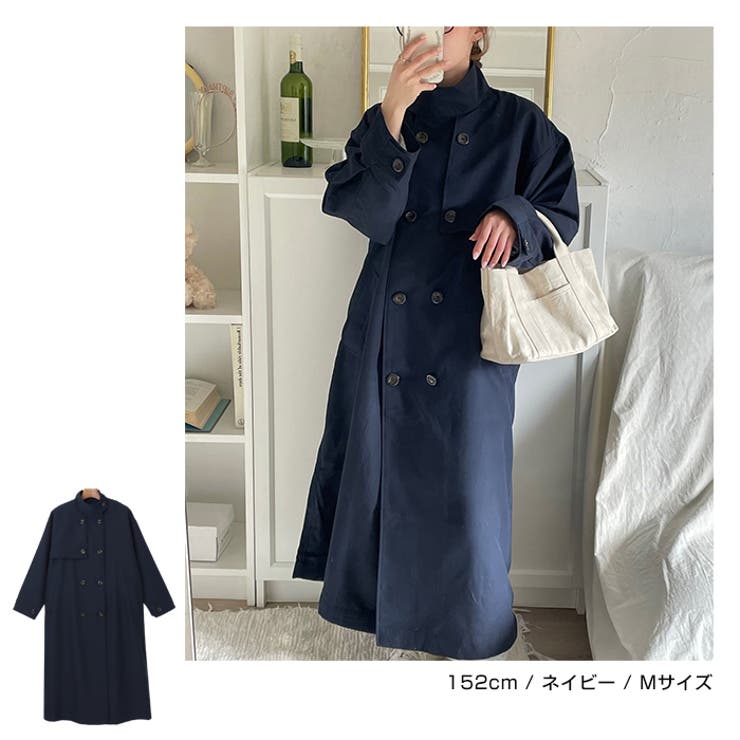 2way スタンドカラー トレンチコート[品番：AZ000003957]｜andme