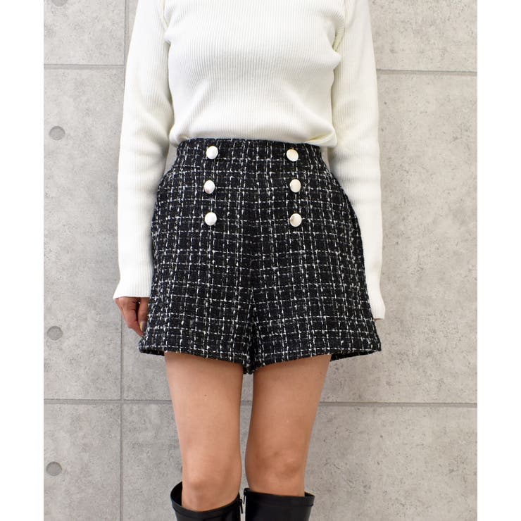 ツイードキュロット[品番：TRNW0002066]｜FUN（ファン）のレディース