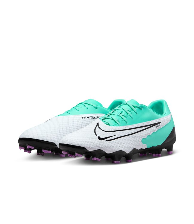Nike Phantom GX Academy FG/MG (White/Teal) - SoccerWorld