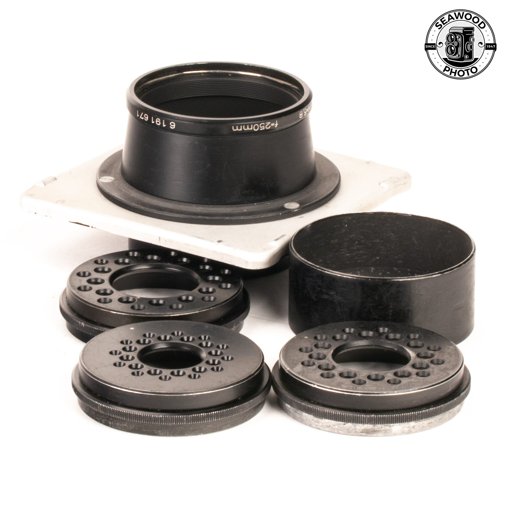 Rodenstock Imagon 250mm f5.8 w/ Hood and 3 Aperture Discs GOOD+