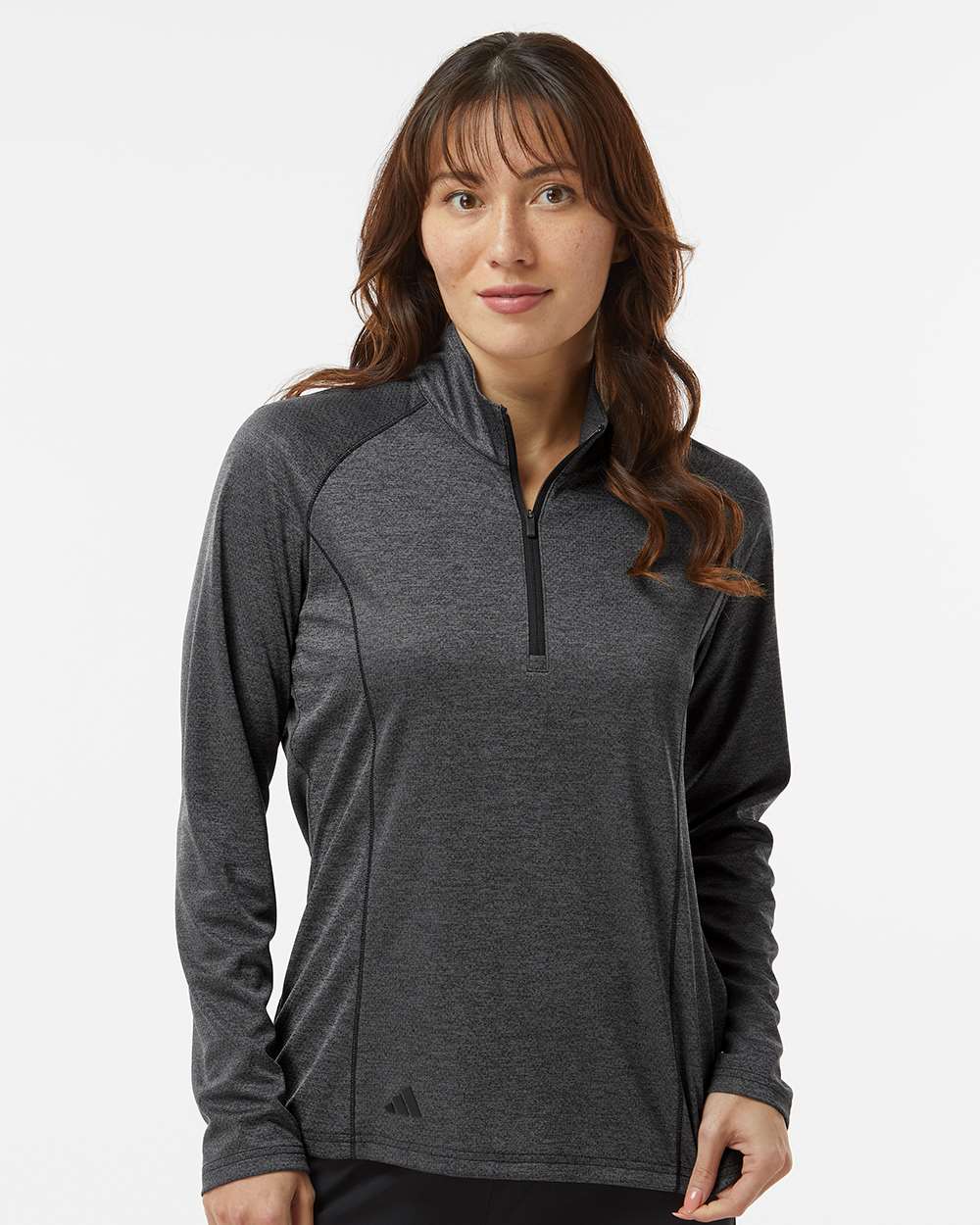 adidas A594 Women's Space Dyed 1/4-Zip Pullover | S&S