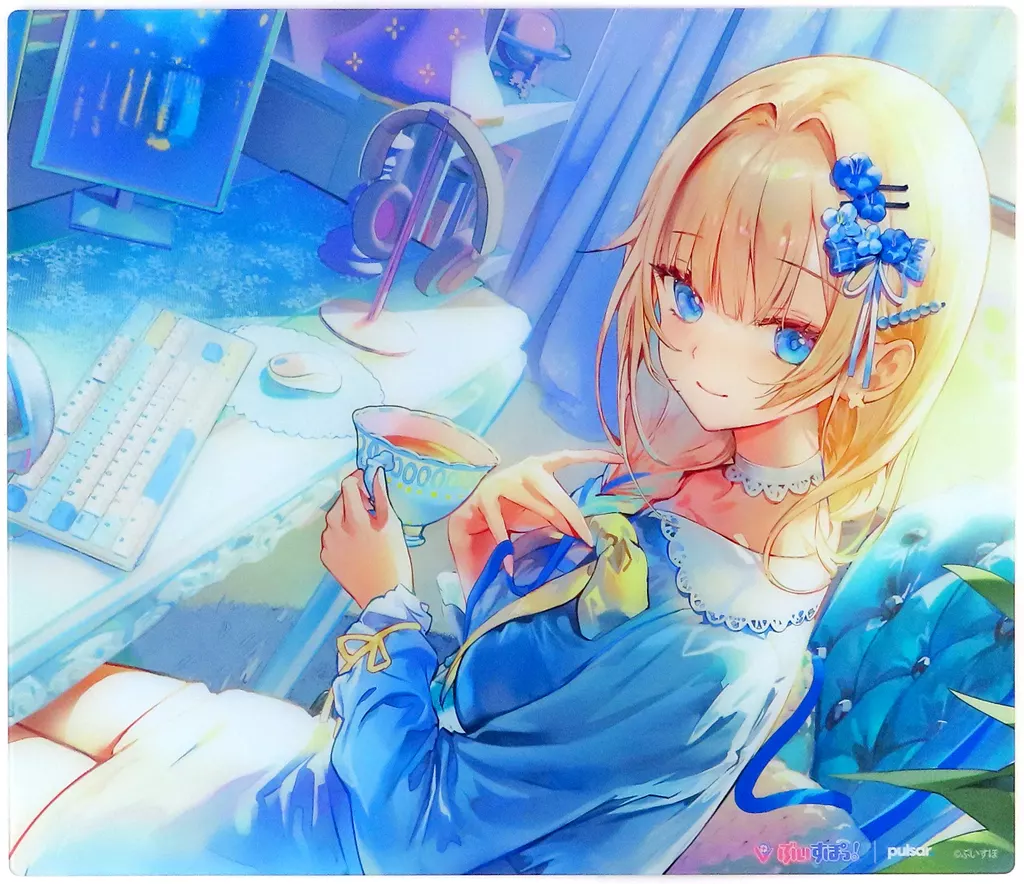 は*る様 Vspo Gear Glass Mousepad 藍沢エマ EDITI 駿河屋 -<中古>藍沢エマ VSPO! GEAR ガラスマウスパッド 「バーチャル