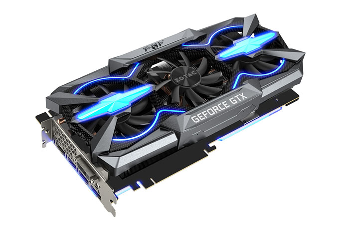 ZOTAC Custom GeForce GTX 1080 Ti PGF Extreme Graphics Card Pictured