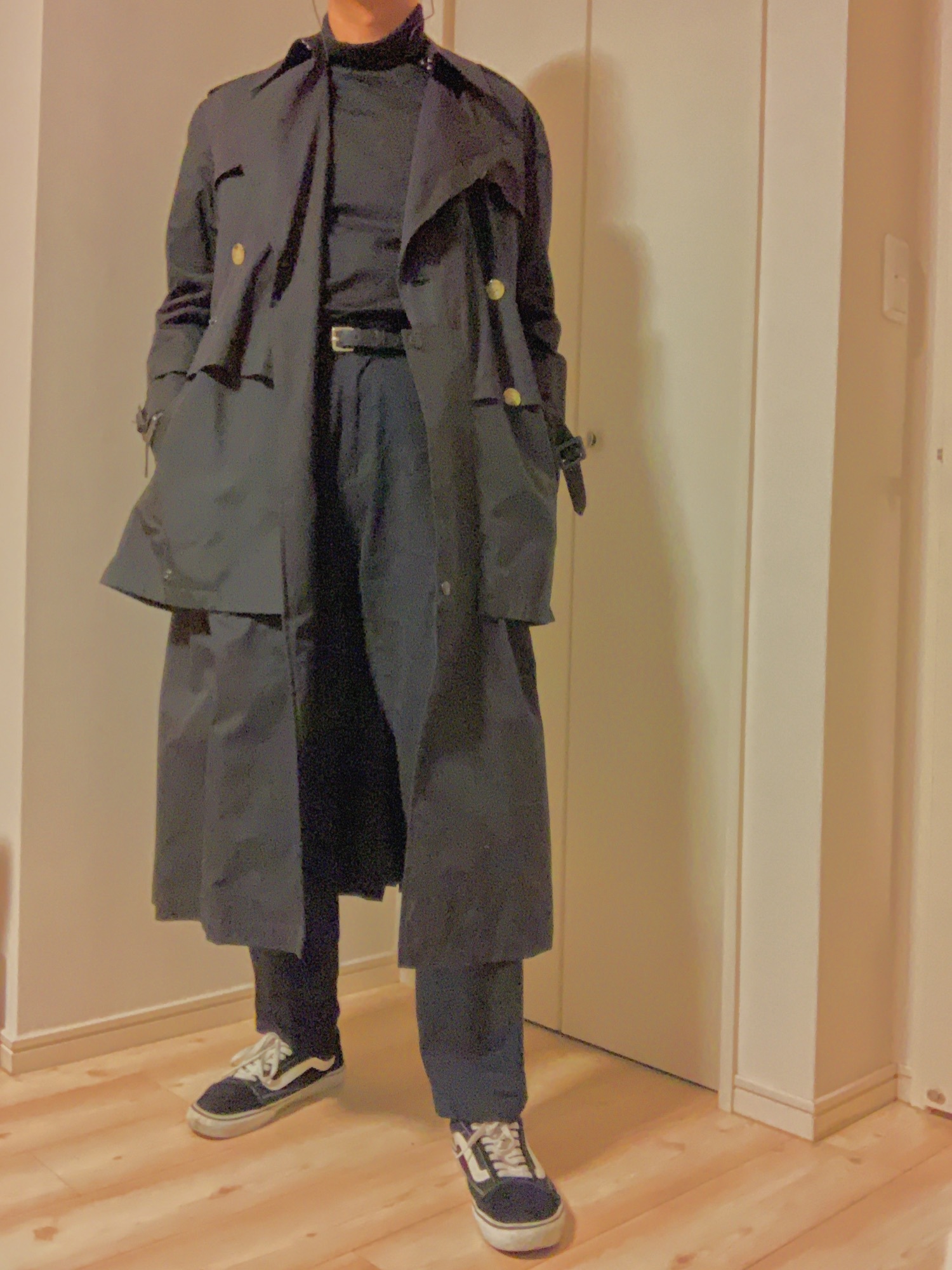 FACETASM ファセッタズム ガウン トレンチコート ベルト付き サイズL