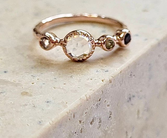 送料無料 15%OFF】台湾 恋石ホワイトクォーツリング/クリスタル/ローズ