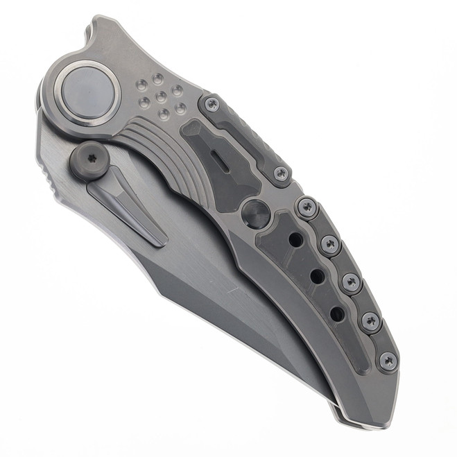 Maxace Titanis II Pocket Knife Sand Blasted Titanium Handle