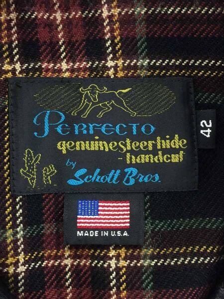 Schott(ショット) / ジャケット/42/牛革/BLK/レザーカーコート/7420