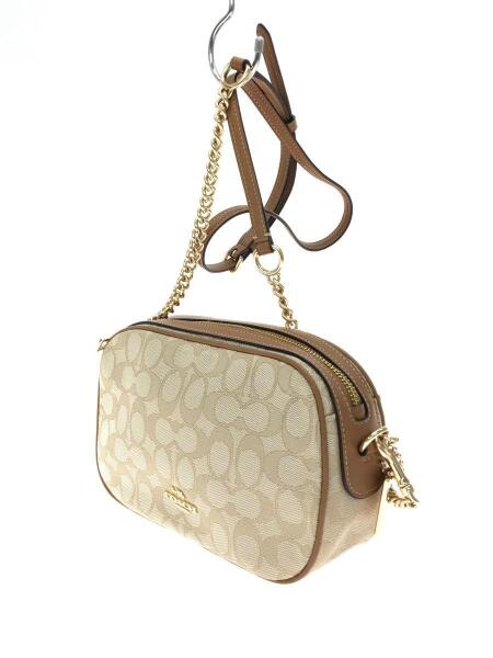 COACH(コーチ) / シグネチャー/チェーンショルダーバッグ/ベージュ