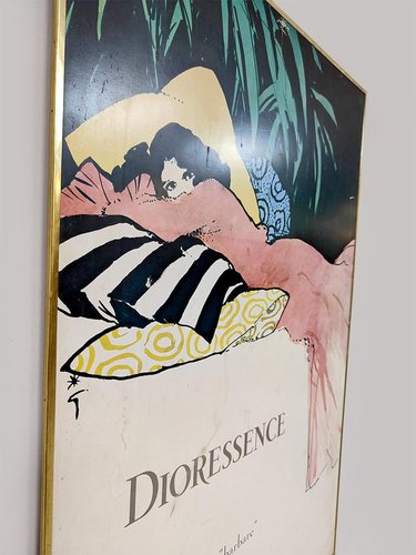 Vintage Christian Dior Make-Up Poster, 1980s for sale at Pamono