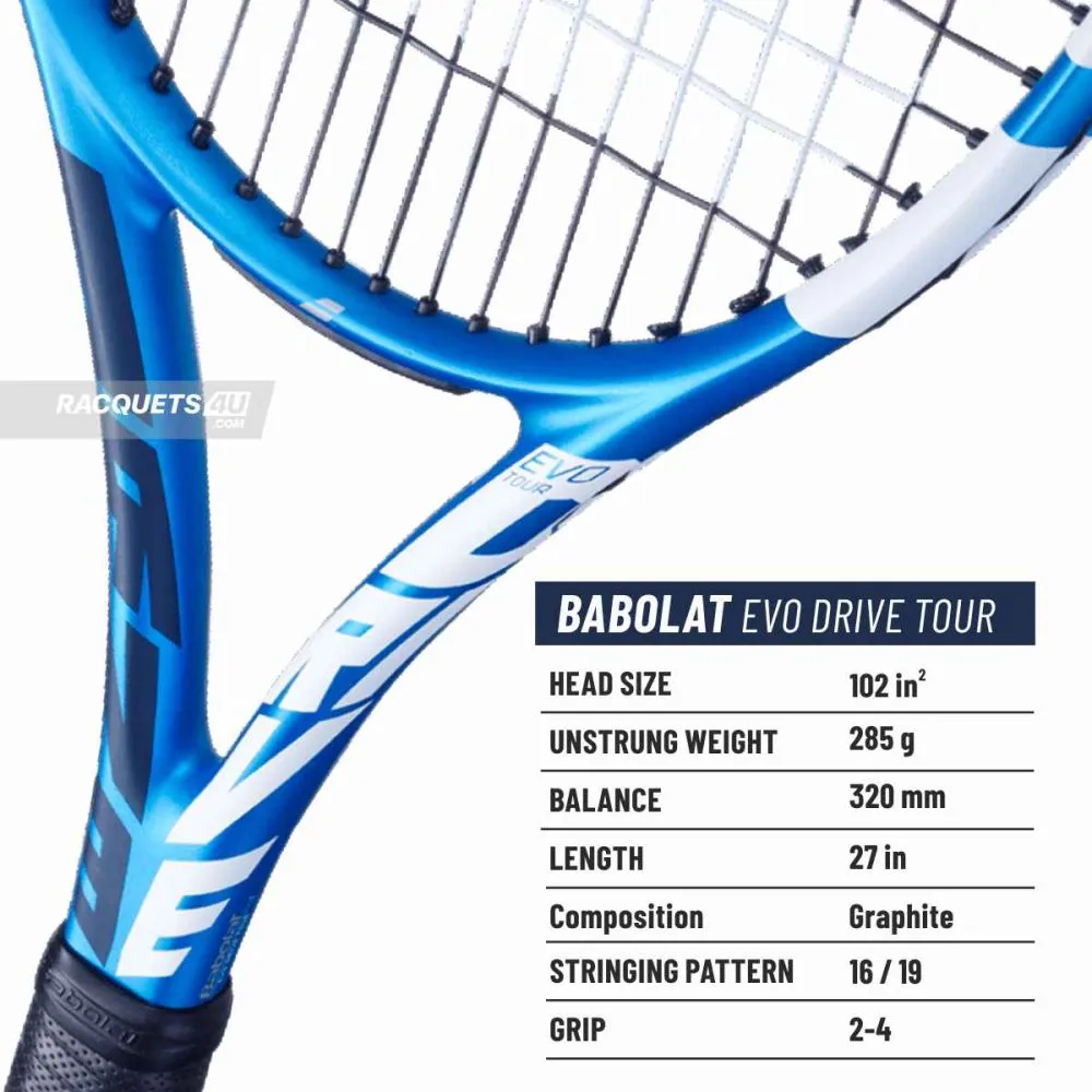BABOLAT EVO Drive Tour Tennis Racquet (Unstrung)