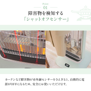 アラジン 遠赤 グラファイトヒーター 2灯 グリーン 緑 CAH-2G10G