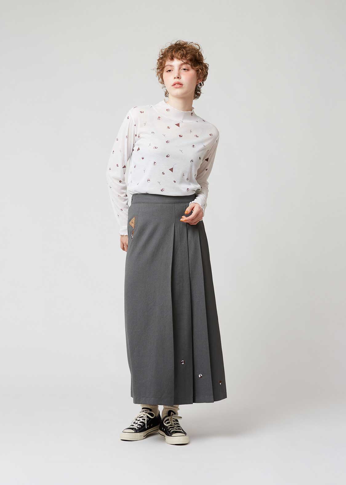 ローリングパンダズティー｜プリーツロングスカート｜ウィメンズ