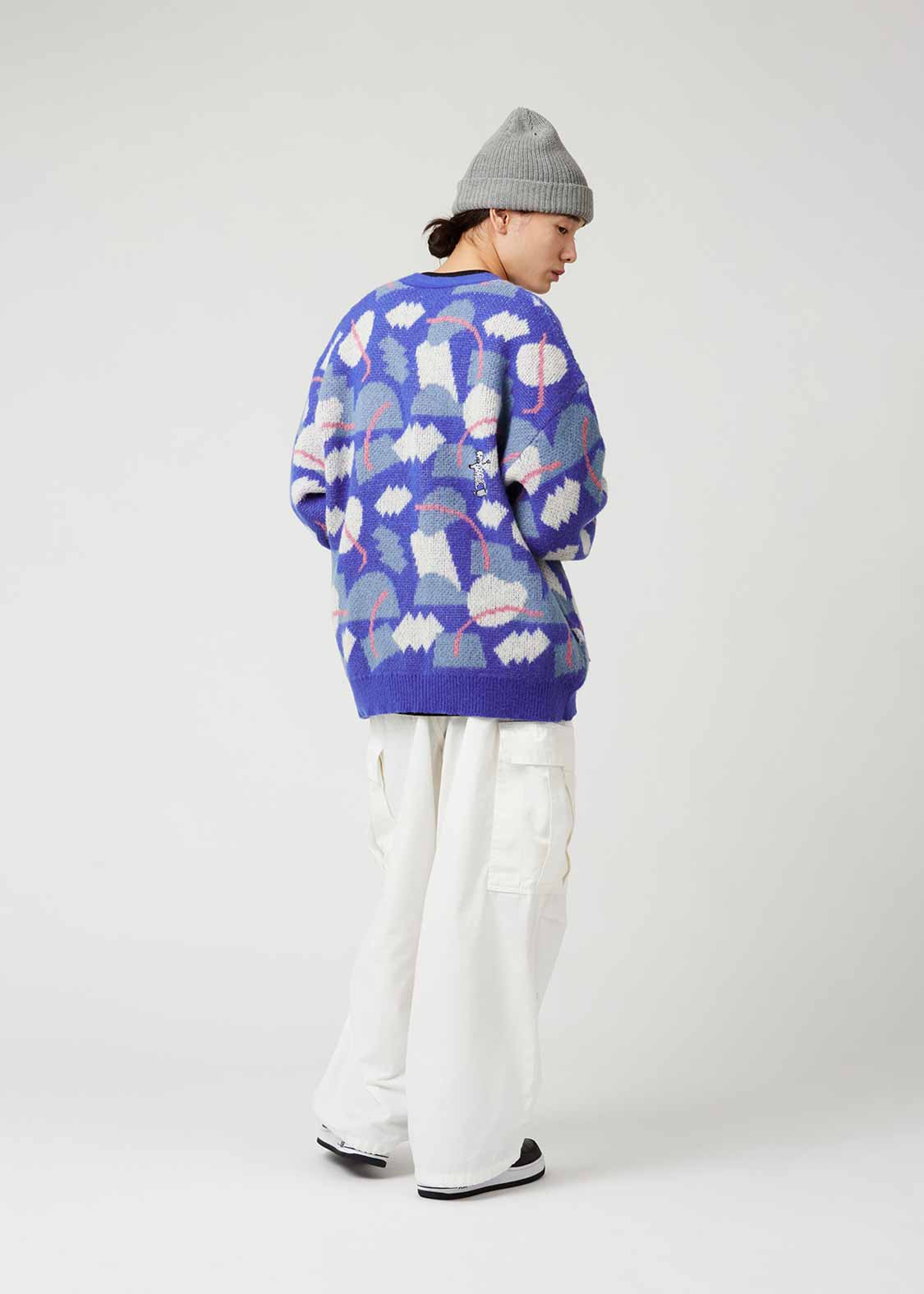 ラムチョップスケート｜ウォッシャブルジャカードシャギーニット