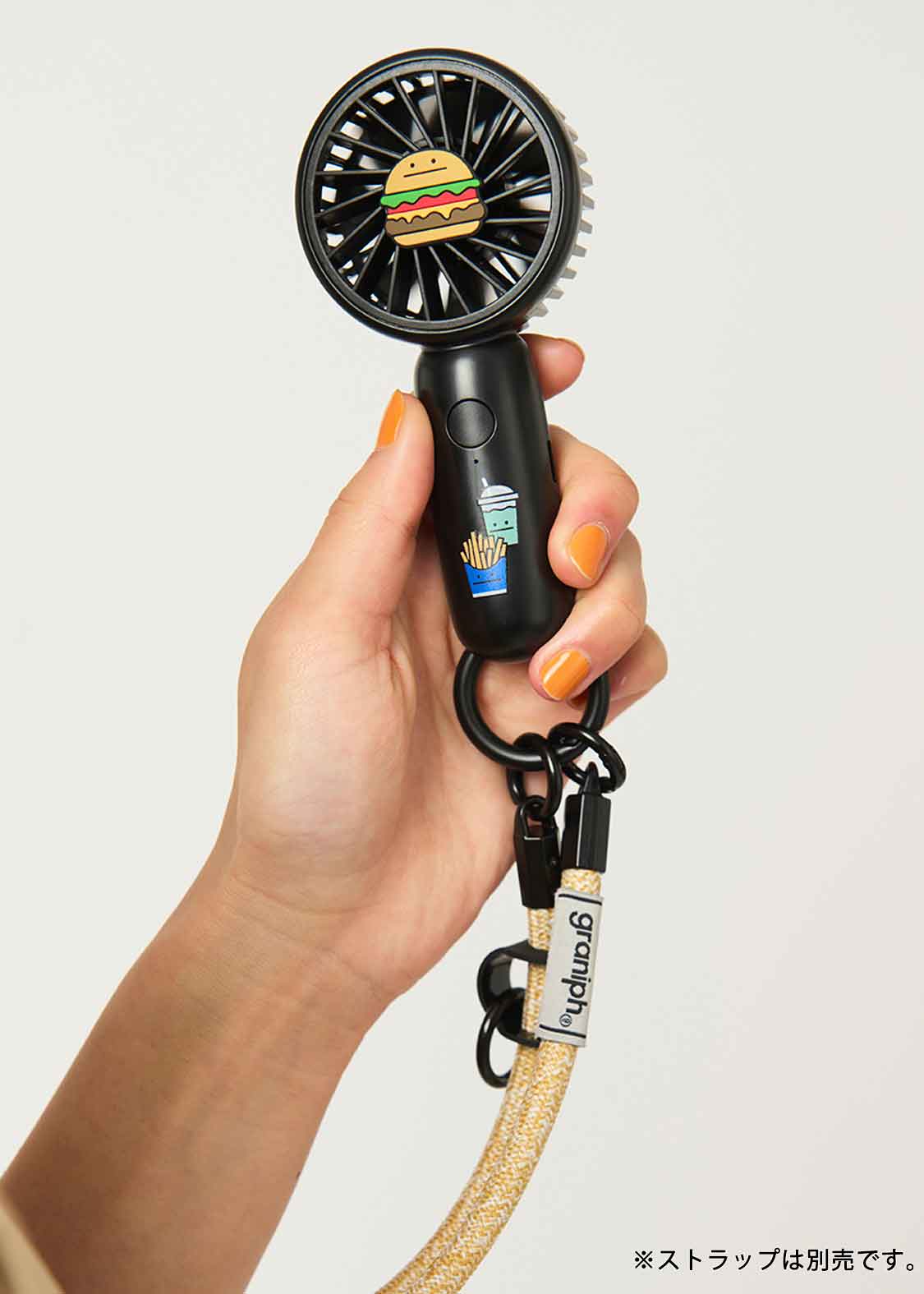 ビューティフルシャドーバーガー｜ハンディファン&カラビナ｜グラニフ