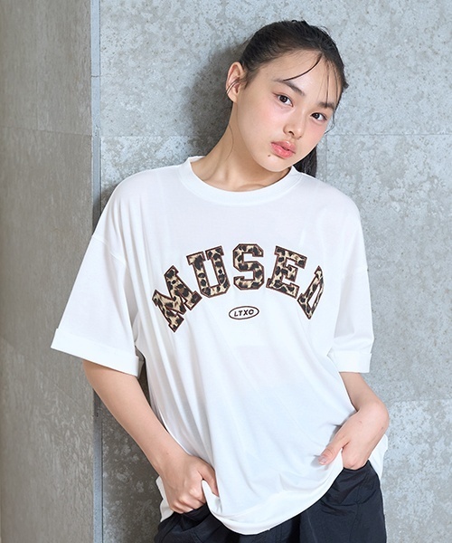 セール】【LTXC】【吸水速乾/さらさら】柄アップリロゴTシャツ（T