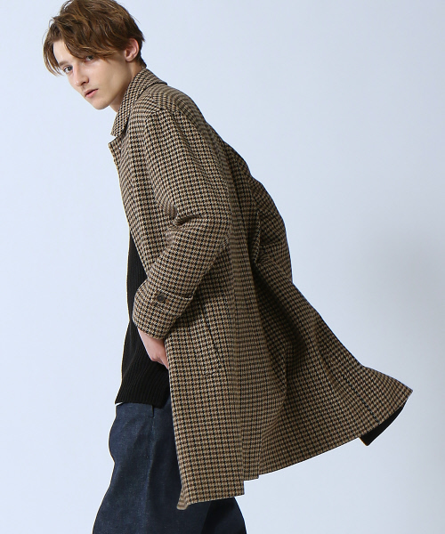 ABAHOUSE（アバハウス）の「ガンクラブチェックステンカラーコート