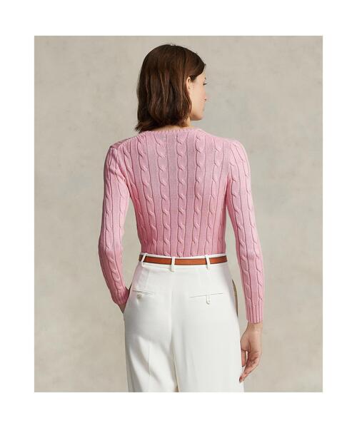 ケーブルニット コットン クルーネック セーター（ニット/セーター